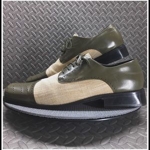 GIORGIO BRUTINI | Leather / Fabric Dress Derby